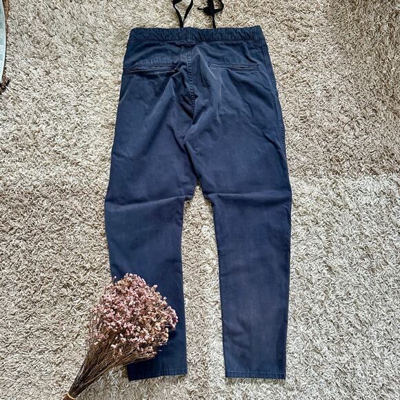 Aspesi Navy Trousers Chino Pants Slim Fit Made in Italy Luxury Men’s Size 44 - Picture 1 of 11